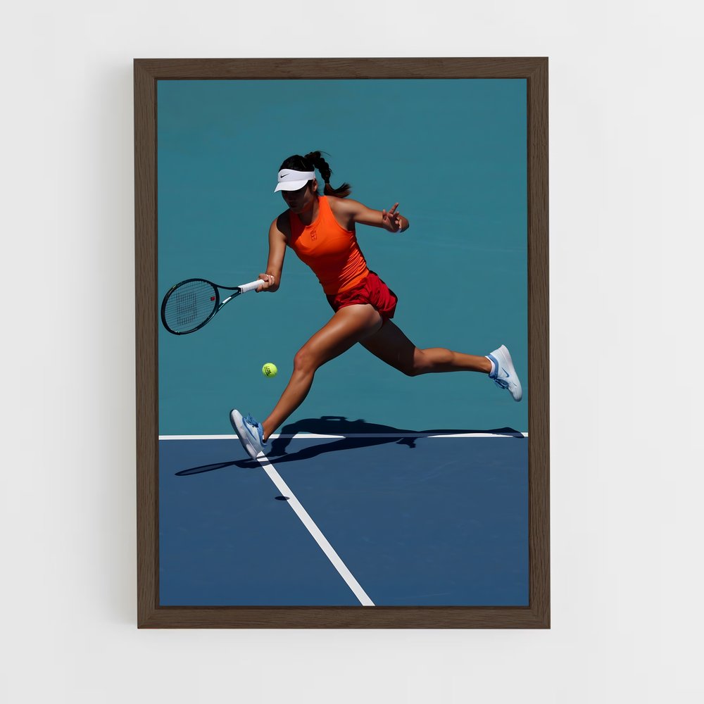 Poster Ace Orange – affiche Tennis (vue 5)